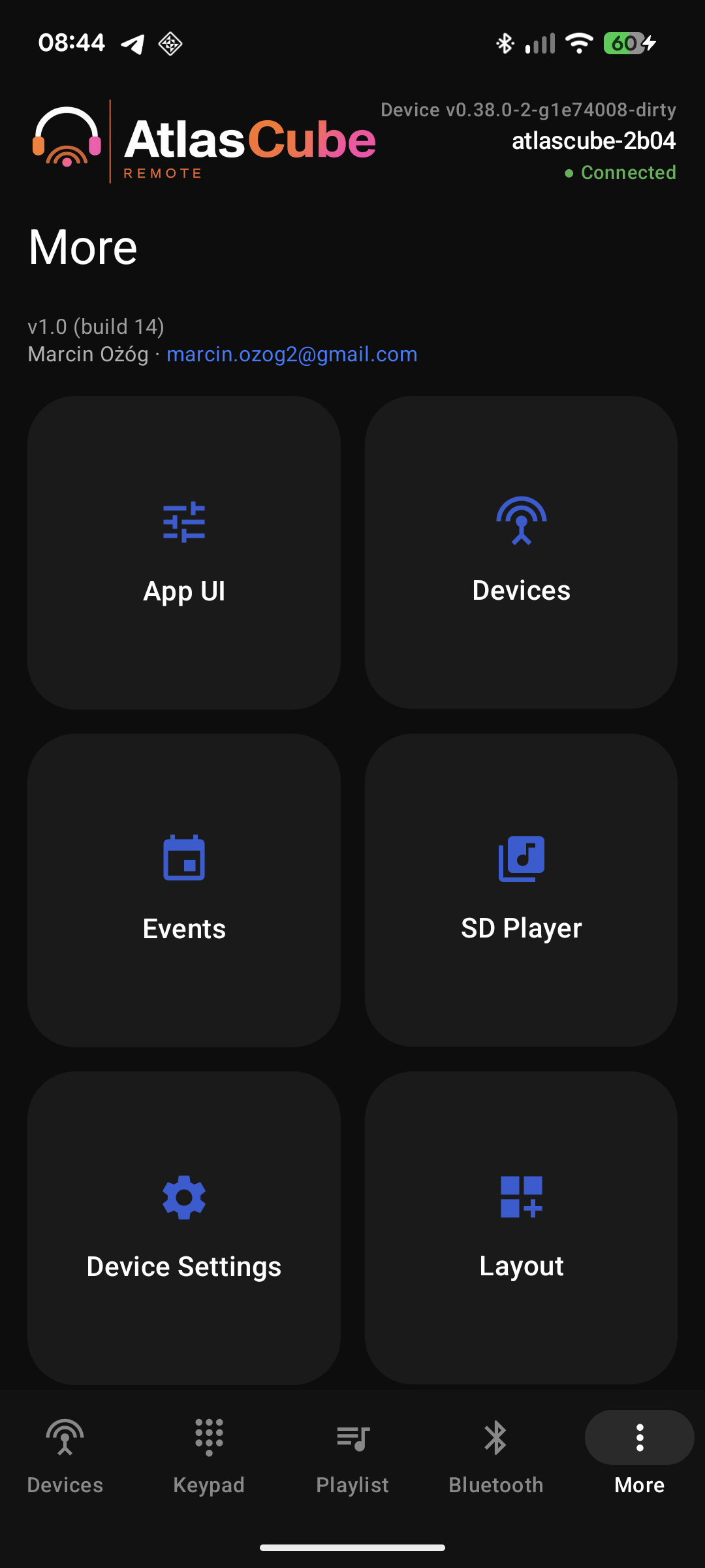 App — more